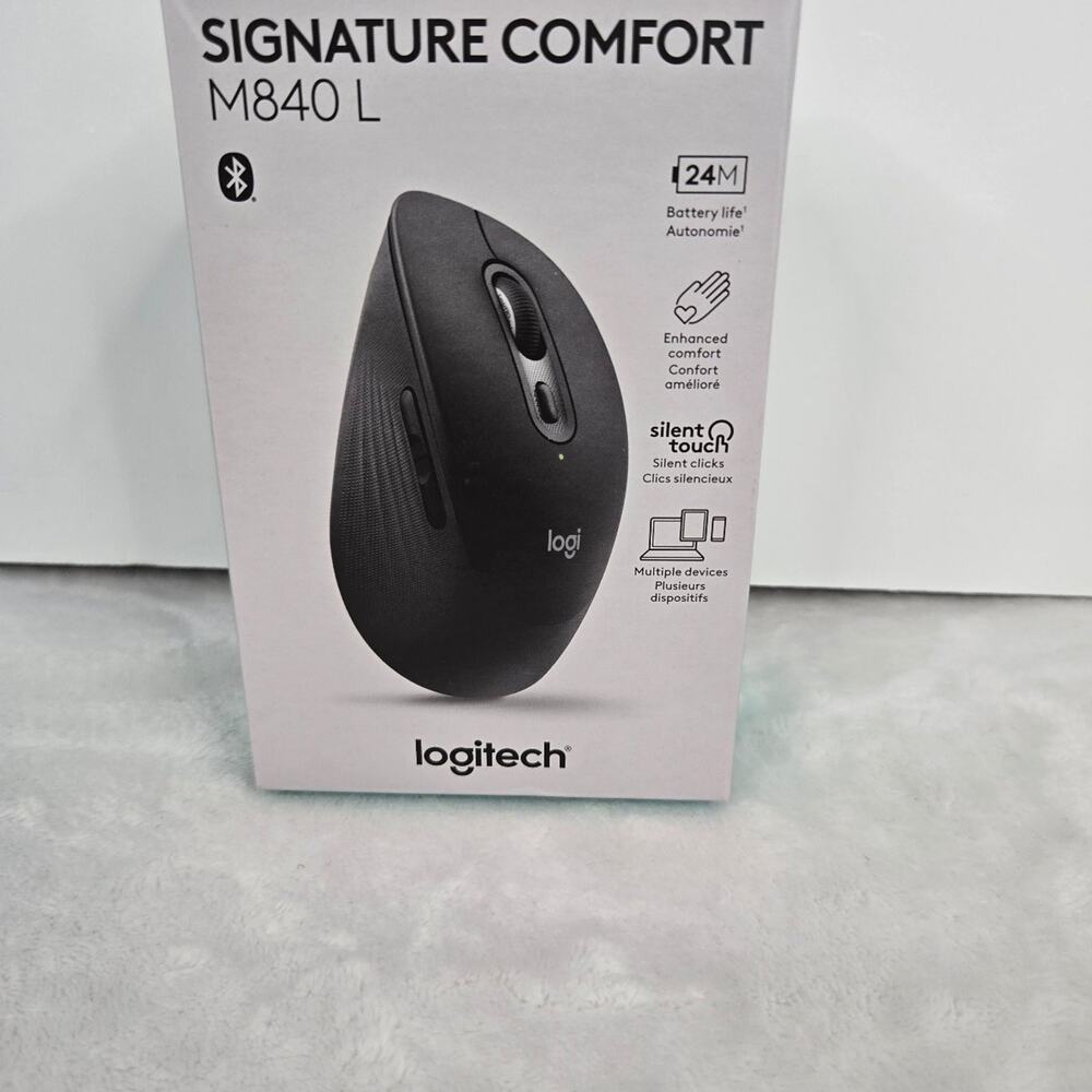 Logitech Signature M840 L RightHand Wireless Mouse Enhanced Comfort Palm Support